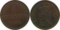 HESSEN DARMSTADT PFENNIG Ludwig III. 1848-1877. -