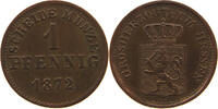 HESSEN DARMSTADT PFENNIG Ludwig III. 1848-1877. -