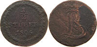 HESSEN DARMSTADT 1/2 STÜBER Ludwig X. 1790-1806. -