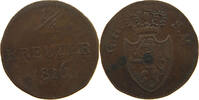 HESSEN DARMSTADT 1/4 KREUZER Ludwig I. 1806-1830 -