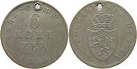 HESSEN DARMSTADT 6 KREUZER Ludwig II. 1830-1848. -