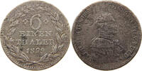 HESSEN KASSEL 1/6 TALER Wilhelm II. 1821-1847 -