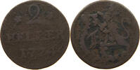 HESSEN KASSEL 2 HELLER Friedrich II. 1760-1785 -
