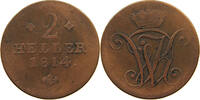 HESSEN KASSEL 2 HELLER Wilhelm I. 1803-1821 -