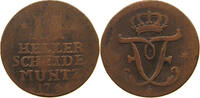 HESSEN KASSEL 2 HELLER FRIEDRICH I. (1730-1751) -