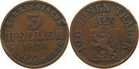 HESSEN KASSEL 3 HELLER Friedrich Wilhelm I. 1847-1866 -