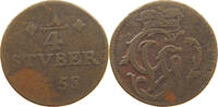 WIED RUNKEL 1/4 STÜBER Johann Ludwig Adolf 1706-1762. -