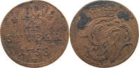 WIED RUNKEL 1/4 STÜBER Johann Ludwig Adolf 1706-1762. -