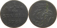 WIED RUNKEL 1/4 STÜBER Johann Ludwig Adolf 1706-1762. -
