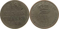 MECKLENBURG SCHWERIN 1/48 TALER Friedrich Franz II. 1842-1883. -