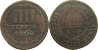 MÜNSTER DOMKAPITEL 4 PFENNIG 1762 S 12,00 EUR  plus 5,99 EUR verzending