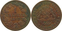 NASSAU KREUZER Adolph 1839-1866 -