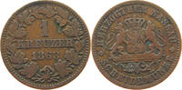 NASSAU KREUZER Adolph 1839-1866 -