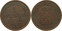 REUSS JÜNGERE LINIE ZU SCHLEIZ PFENNIG Heinrich LXVII. 1854-1867 -