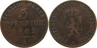 REUSS JÜNGERE LINIE ZU SCHLEIZ 3 PFENNIG Heinrich LXVII. 1854-1867. -