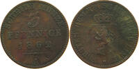 REUSS JÜNGERE LINIE ZU SCHLEIZ 3 PFENNIG Heinrich LXVII. 1854-1867. -