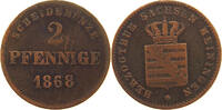 SACHSEN MEININGEN 2 PFENNIG Georg II. (1866-1914) -