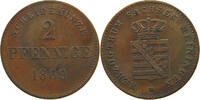 SACHSEN MEININGEN 2 PFENNIG 1869 Georg II. (1866-1914) VF