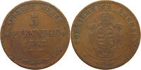 SACHSEN ALBERTINISCHE LINIE 5 PFENNIG 1862 B Johann 1854-1873. S 5,00 EUR  plus 5,99 EUR verzending