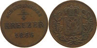 SCHWARZBURG RUDOLSTADT 1/4 KREUZER Friedrich Günther 1807-1867. -