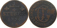 JÜLICH BERG 1/4 STÜBER Karl Theodor (1742-1799) -