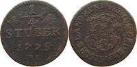 JÜLICH BERG 1/4 STÜBER 1775 Karl Theodor (1742-1799) S 12,00 EUR  plus 5,99 EUR verzending