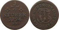 JÜLICH BERG 1/4 STÜBER Karl Theodor (1742-1799) -