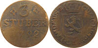 JÜLICH BERG 3 STÜBER Karl Theodor (1742-1799) -