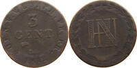 WESTFALEN KÖNIGREICH 3 CENTIMES Hieronymus Napoleon 1807-1813 -