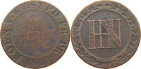 WESTFALEN KÖNIGREICH 5 CENTIMES Hieronymus Napoleon 1807-1813 -