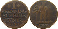 BRAUNSCHWEIG WOLFENBÜTTEL PFENNIG Karl I. 1735-1780 -