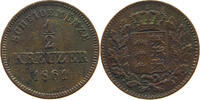 WÜRTTEMBERG 1/2 KREUZER Wilhelm I. (1816-1864) -