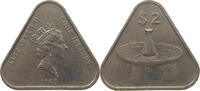 COOK ISLANDS 2 DOLLARS 1988 Elizabeth II. (1952-2022) SS 12,00 EUR  plus 5,99 EUR verzending
