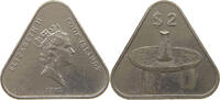 COOK ISLANDS 2 DOLLARS 1992 Elizabeth II. (1952-2022) SS 10,00 EUR  plus 5,99 EUR verzending