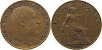 GREAT BRITAIN FARTHING Edward VII. (1901 - 1910) -