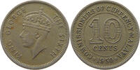 MALAYA 10 CENTS George VI. (1936-1952) -