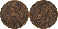 SPAIN 5 CENTIMOS Provisional Government (1868-1871) -