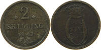 NORWAY 2 SKILLING KARL XIV. JOHANN (1814-1844) -