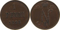 FINLAND 1 PENNI NIKOLAUS II. (1894-1917) -