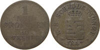 SACHSEN ALBERTINISCHE LINIE 1 GROSCHEN König Friedrich August II. (1836-1854) -
