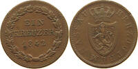 NASSAU 1 KREUZER Adolph 1839-1866 -