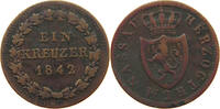 NASSAU 1 KREUZER Adolph 1839-1866. -