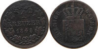 BAYERN 1 KREUZER Maximilian II. Joseph (1848-1864) -
