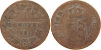WÜRTTEMBERG 1 KREUZER Wilhelm I. (1816-1864) -