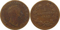 BADEN DURLACH 1 KREUZER Leopold (1830-1852) -