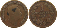BADEN DURLACH 1 KREUZER Leopold (1830-1852) -
