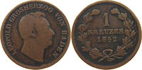 BADEN DURLACH 1 KREUZER Leopold (1830-1852) -