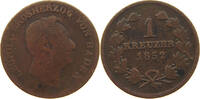 BADEN DURLACH 1 KREUZER Leopold (1830-1852) -