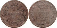 BAYERN 1 KREUZER Maximilian II. Joseph (1848-1864) -