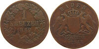 BADEN DURLACH 1 KREUZER Friedrich I. (1852-1907) -